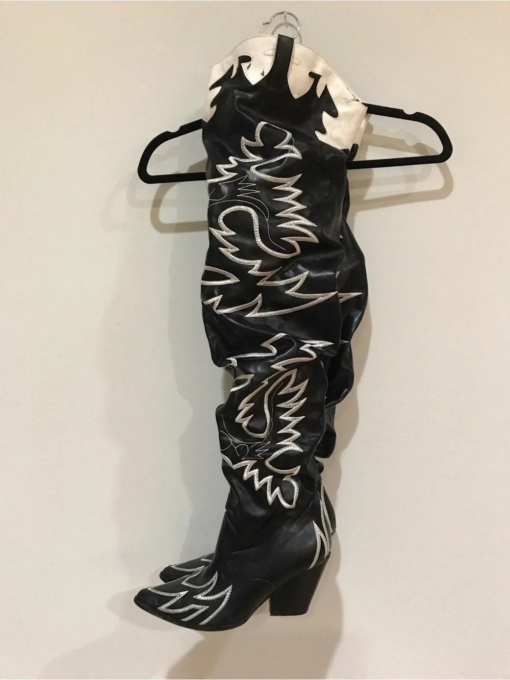 Western Thigh High Over The Knee Embroidered Boots (9)
